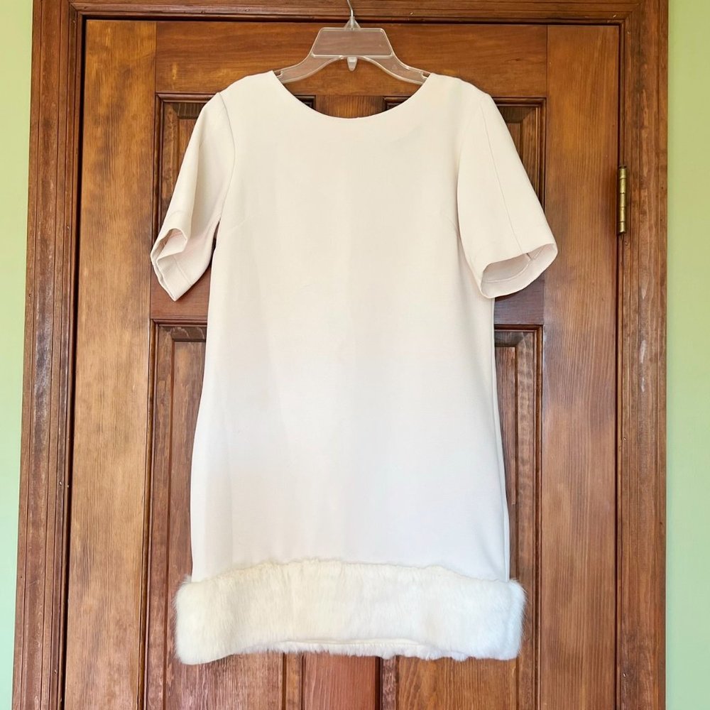 Topshop PETITE Size 6 Cream Dress